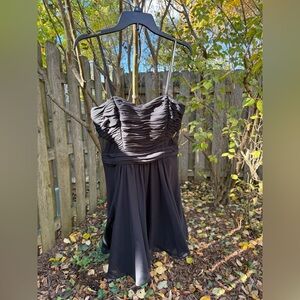 Hailey Logan Black Ruched Mini Dress pre loved